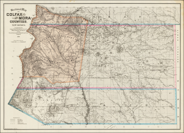 39-Southwest and New Mexico Map By Edward Rollandet