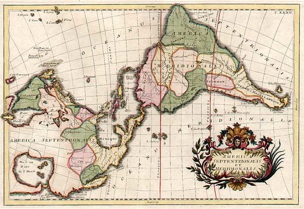 5-South America and America Map By Anonymous