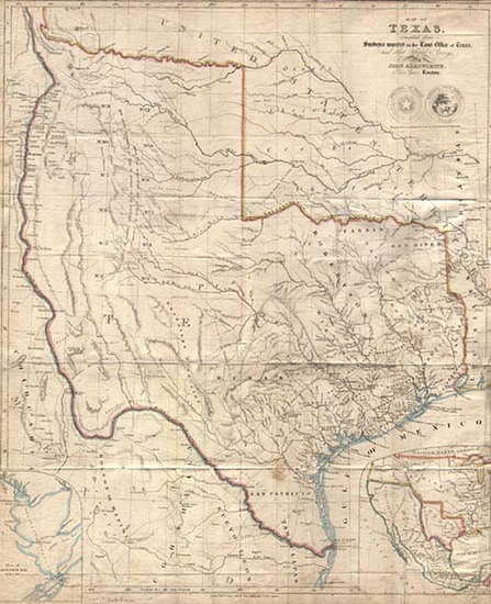 79-Texas and Southwest Map By John Arrowsmith