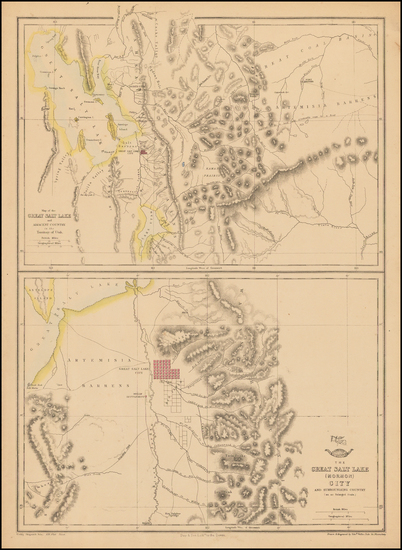 87-Utah and Utah Map By Edward Weller