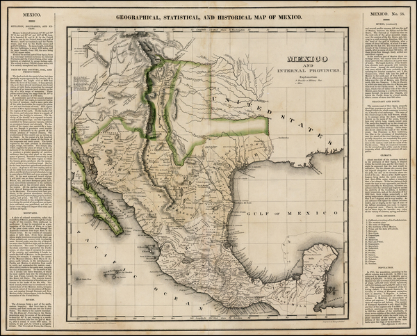 93-Texas, Plains, Southwest, Rocky Mountains, Mexico and Baja California Map By Henry Charles Care