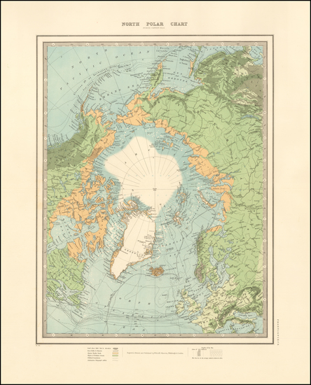 27-Polar Maps Map By Alexander Keith Johnston