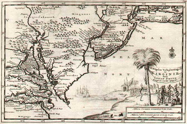 27-Mid-Atlantic and Southeast Map By Pieter van der Aa