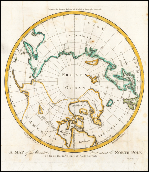 41-Polar Maps, Alaska and Canada Map By 