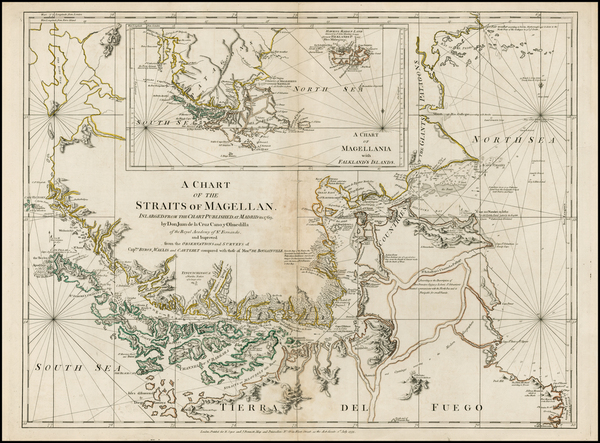 2-Polar Maps and South America Map By Robert Sayer  &  John Bennett