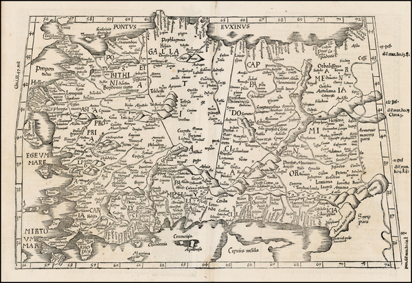 51-Turkey, Turkey & Asia Minor and Balearic Islands Map By Lorenz Fries