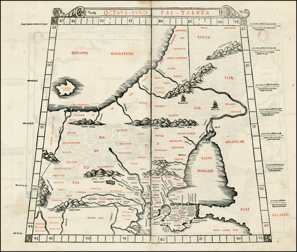 46-Poland, Russia, Ukraine, Baltic Countries and Scandinavia Map By Bernardus Sylvanus