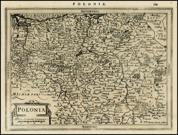 3-Poland and Baltic Countries Map By Johannes Cloppenburg