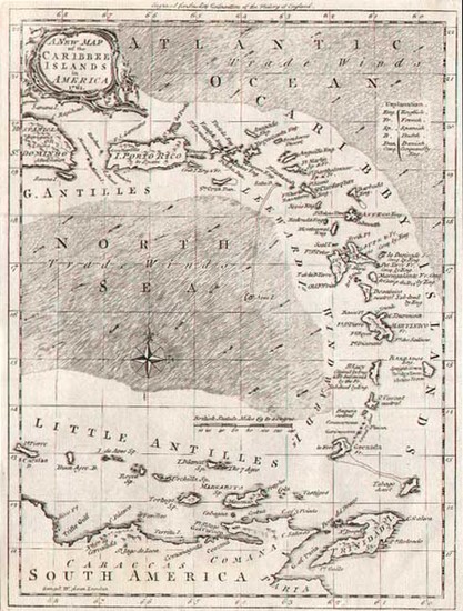 57-Caribbean Map By Thomas Kitchin