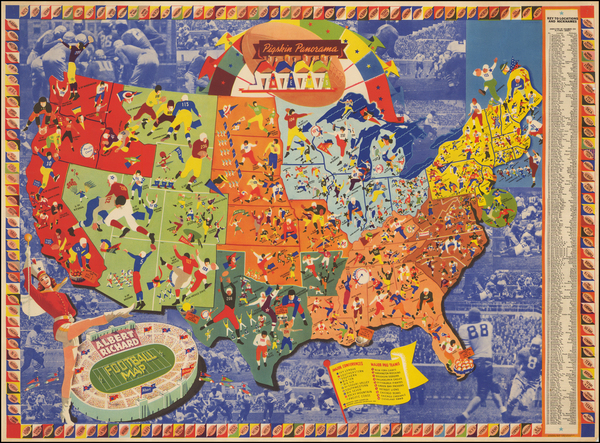 87-United States Map By F. E. Cheeseman