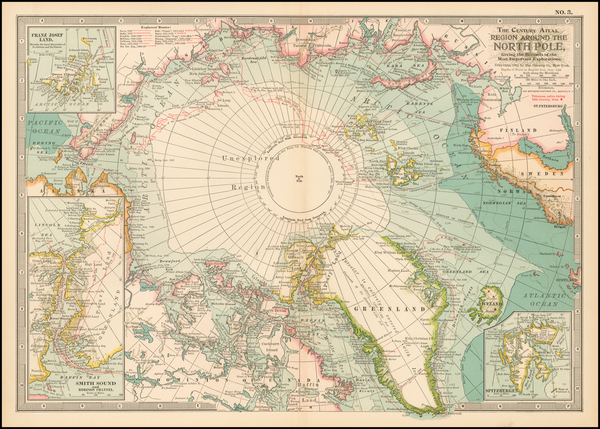 83-Polar Maps Map By The Century Company