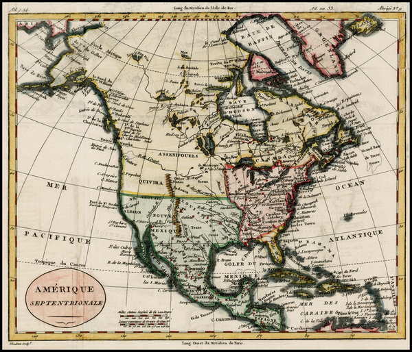 79-Alaska and North America Map By Alexandre Blondeau