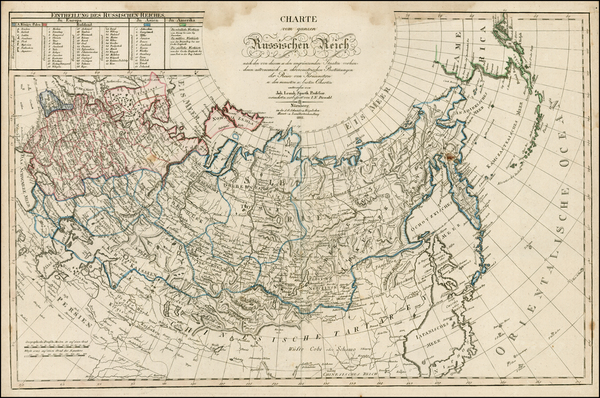 1-Alaska, Russia and Russia in Asia Map By Adam Gottlieb Schneider