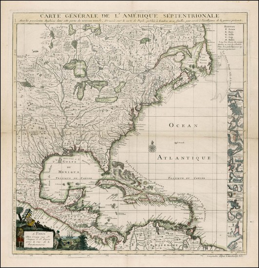 100-United States, North America and Canada Map By Jean-Baptiste Crepy