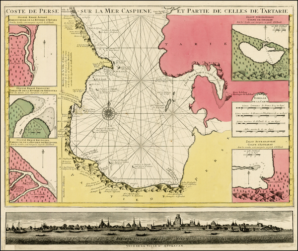 90-Central Asia & Caucasus and Russia in Asia Map By Reiner & Joshua Ottens