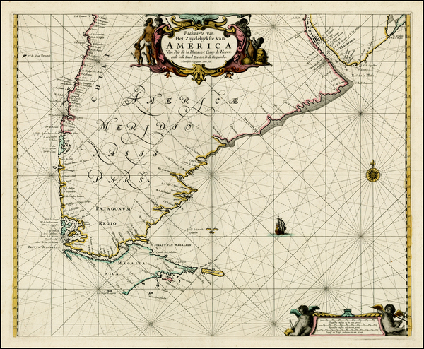 0-Polar Maps and South America Map By Pieter Goos