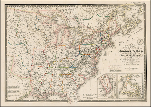 25-United States and Canada Map By Adrien-Hubert Brué