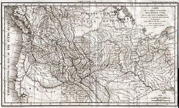 31-Plains, Rocky Mountains and Canada Map By Pierre Lapie