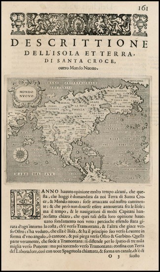 73-Western Hemisphere and North America Map By Tomasso Porcacchi / Matthaus Seutter