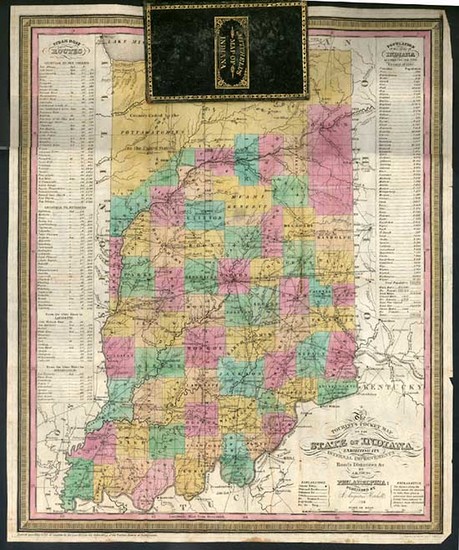 6-Midwest Map By Samuel Augustus Mitchell