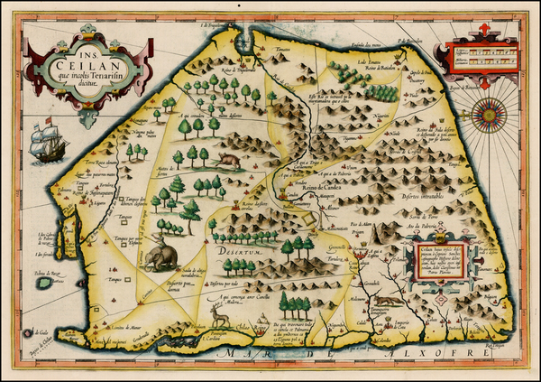 19-India and Other Islands Map By Jodocus Hondius -  Gerard Mercator