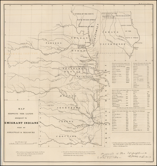 37-South, Plains, Nebraska and Oklahoma & Indian Territory Map By Washington Hood