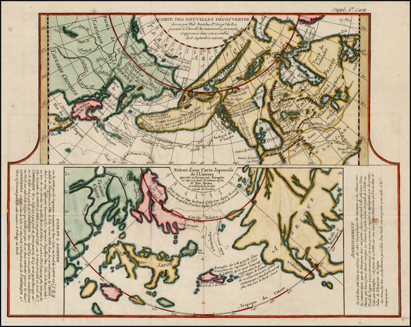 92-Alaska, Asia, Japan and Russia in Asia Map By Denis Diderot / Didier Robert de Vaugondy