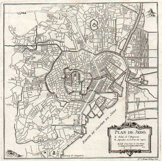 25-Asia and Japan Map By Jacques Nicolas Bellin