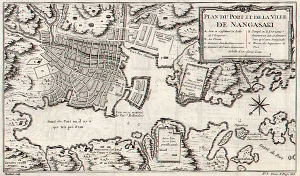 26-Asia and Japan Map By Jacques Nicolas Bellin