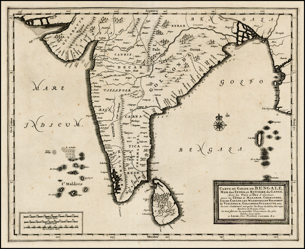 89-India and Other Islands Map By Pieter van der Aa