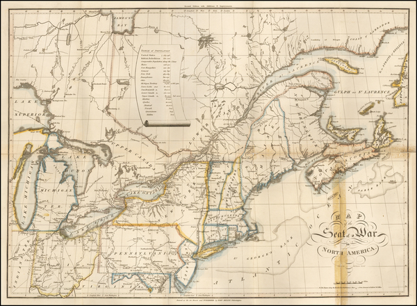 4-New England and Mid-Atlantic Map By John Melish