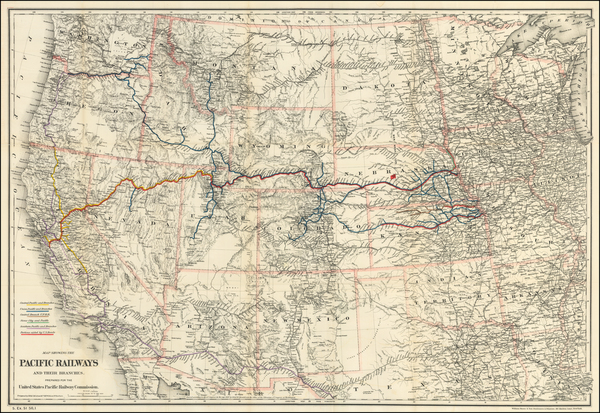 25-United States, Texas, Plains, Southwest, Rocky Mountains and California Map By G.W.  & C.B.