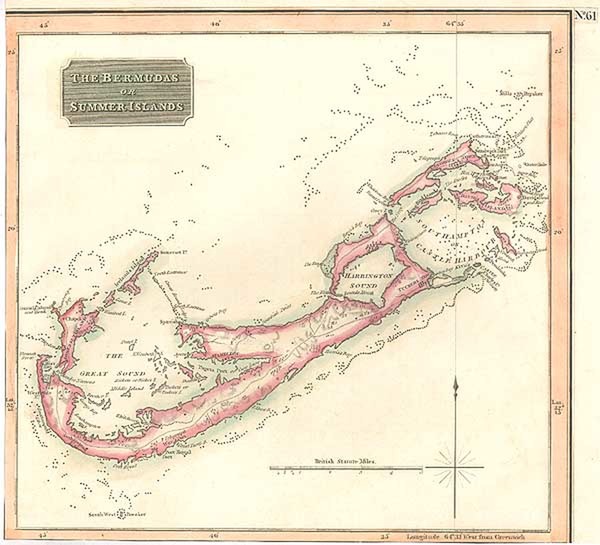 61-World, Atlantic Ocean and Caribbean Map By John Thomson