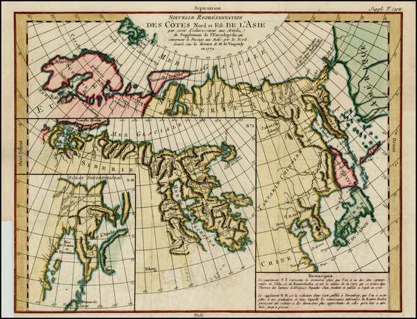 5-World, Polar Maps, Asia, China, Japan and Russia in Asia Map By Denis Diderot / Didier Robert d