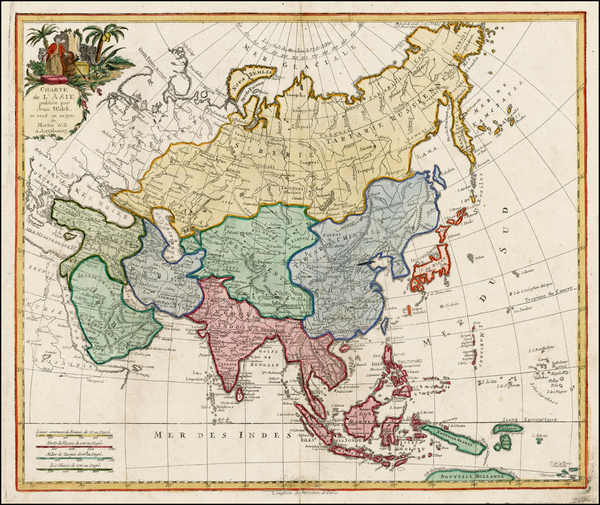 34-Asia and Asia Map By Johann Walch