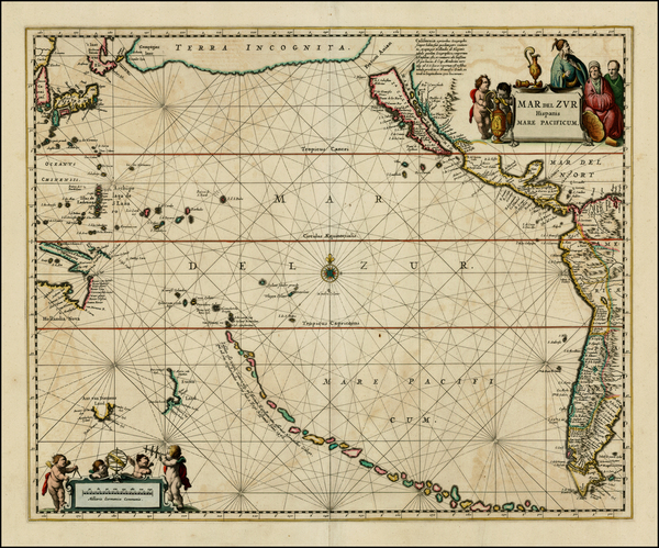 6-Pacific, Australia, New Zealand and California Map By Jan Jansson / Abraham Wolfgang