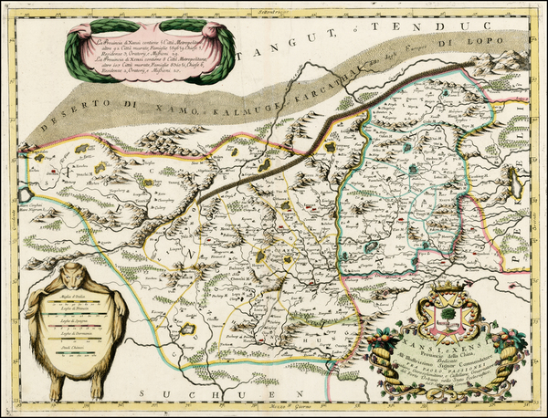 30-China Map By Vincenzo Maria Coronelli