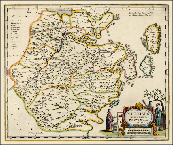 90-China Map By Johannes Blaeu