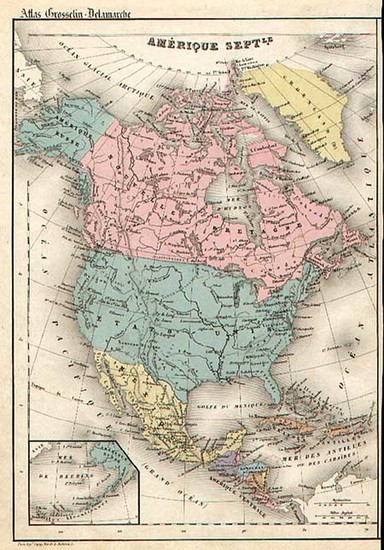 48-North America Map By Delamarche