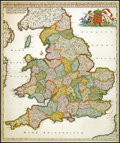 97-British Isles Map By Frederick De Wit