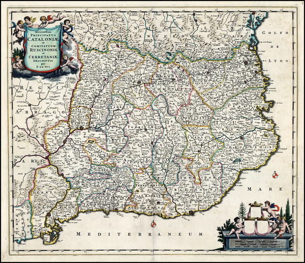 24-Spain Map By Frederick De Wit