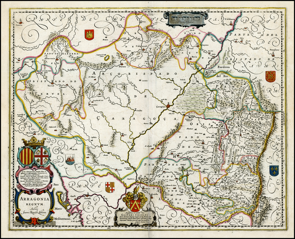 63-Spain Map By Willem Janszoon Blaeu