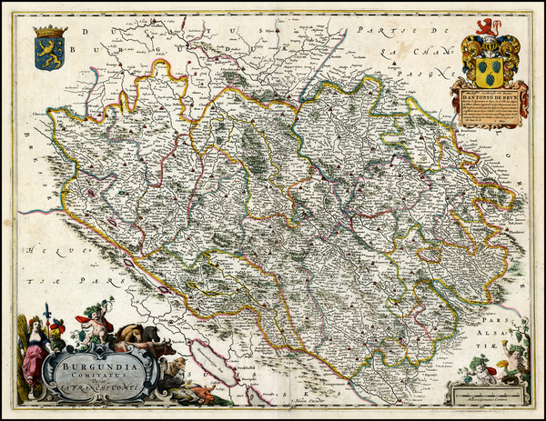 68-France Map By Willem Janszoon Blaeu