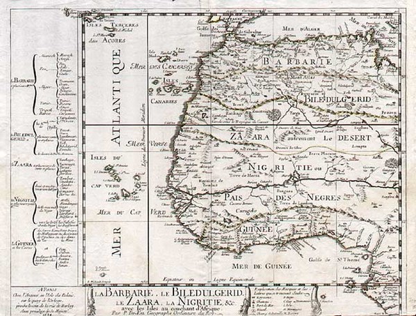 26-Africa and West Africa Map By Pierre Du Val