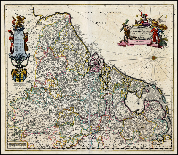 13-Netherlands Map By Frederick De Wit