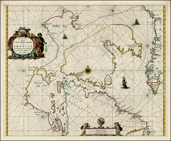 37-Polar Maps and Canada Map By Pieter Goos