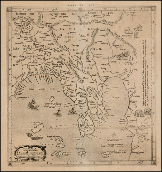 38-India, Southeast Asia and Other Islands Map By  Gerard Mercator