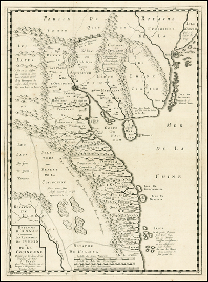 29-China and Southeast Asia Map By Pierre Mariette