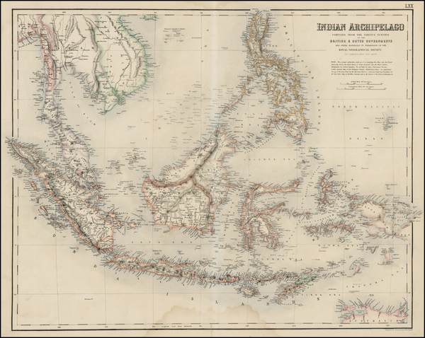 91-Southeast Asia and Philippines Map By Archibald Fullarton & Co.