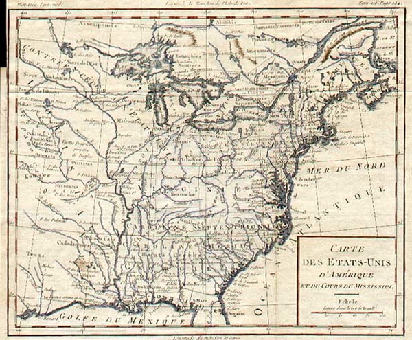 37-United States, South, Midwest and Plains Map By Louis Brion de la Tour